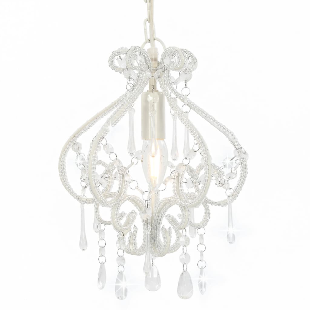 Ceiling Lamp With Beads Round E14
