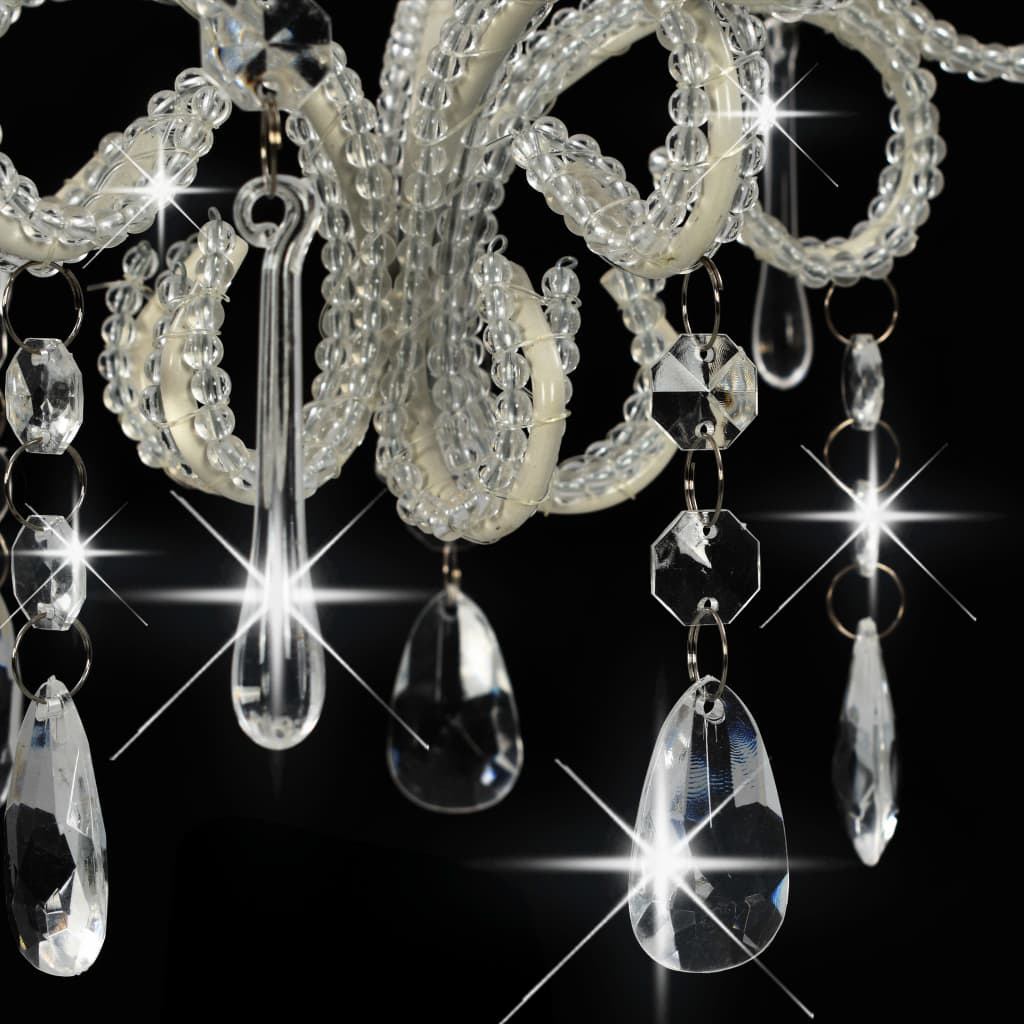 Ceiling Lamp With Beads Round E14