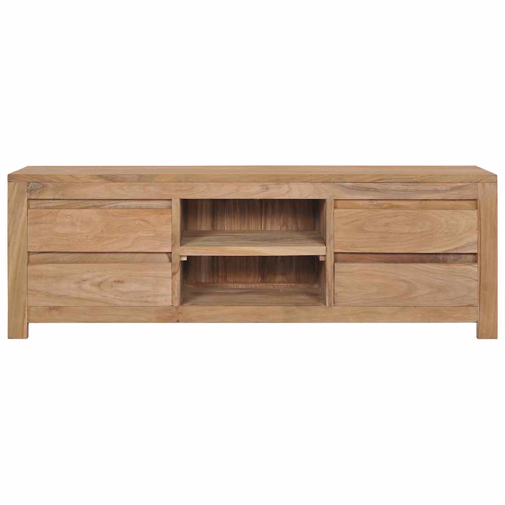 Tv Cabinet 115X30X40 Cm Solid Teak Wood