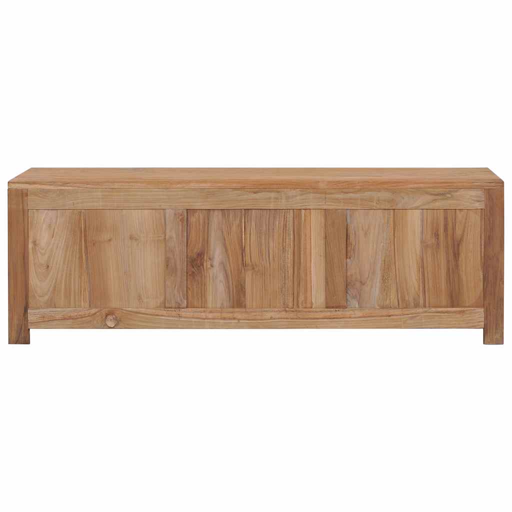 Tv Cabinet 115X30X40 Cm Solid Teak Wood