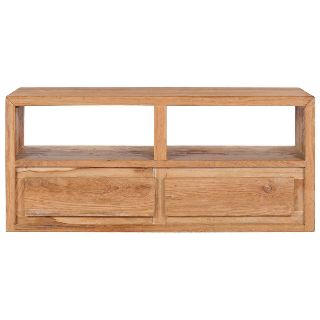 Tv Cabinet 90X30X40 Cm Solid Teak Wood