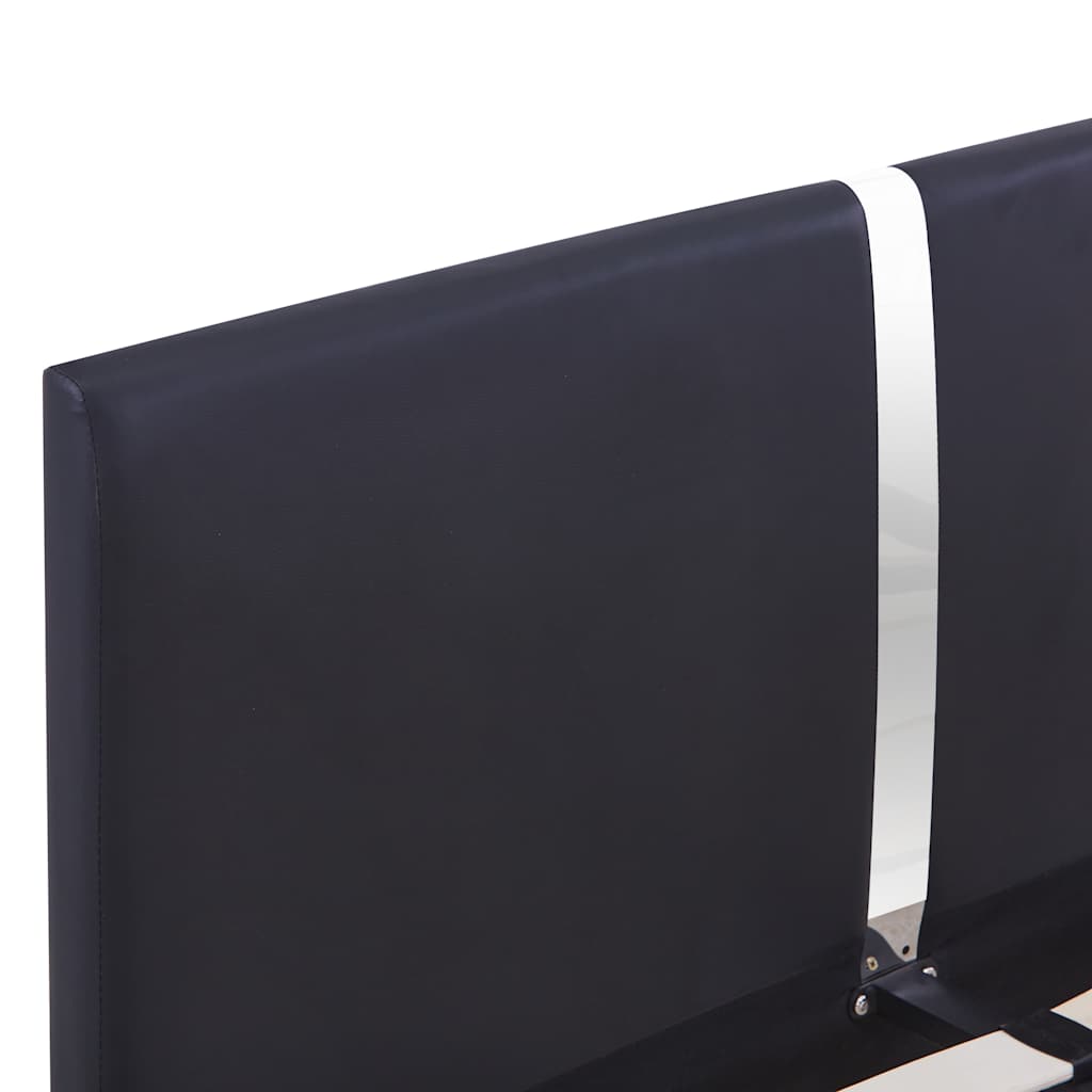 Bed Frame Without Mattress Faux Leather 135X190 Cm Double