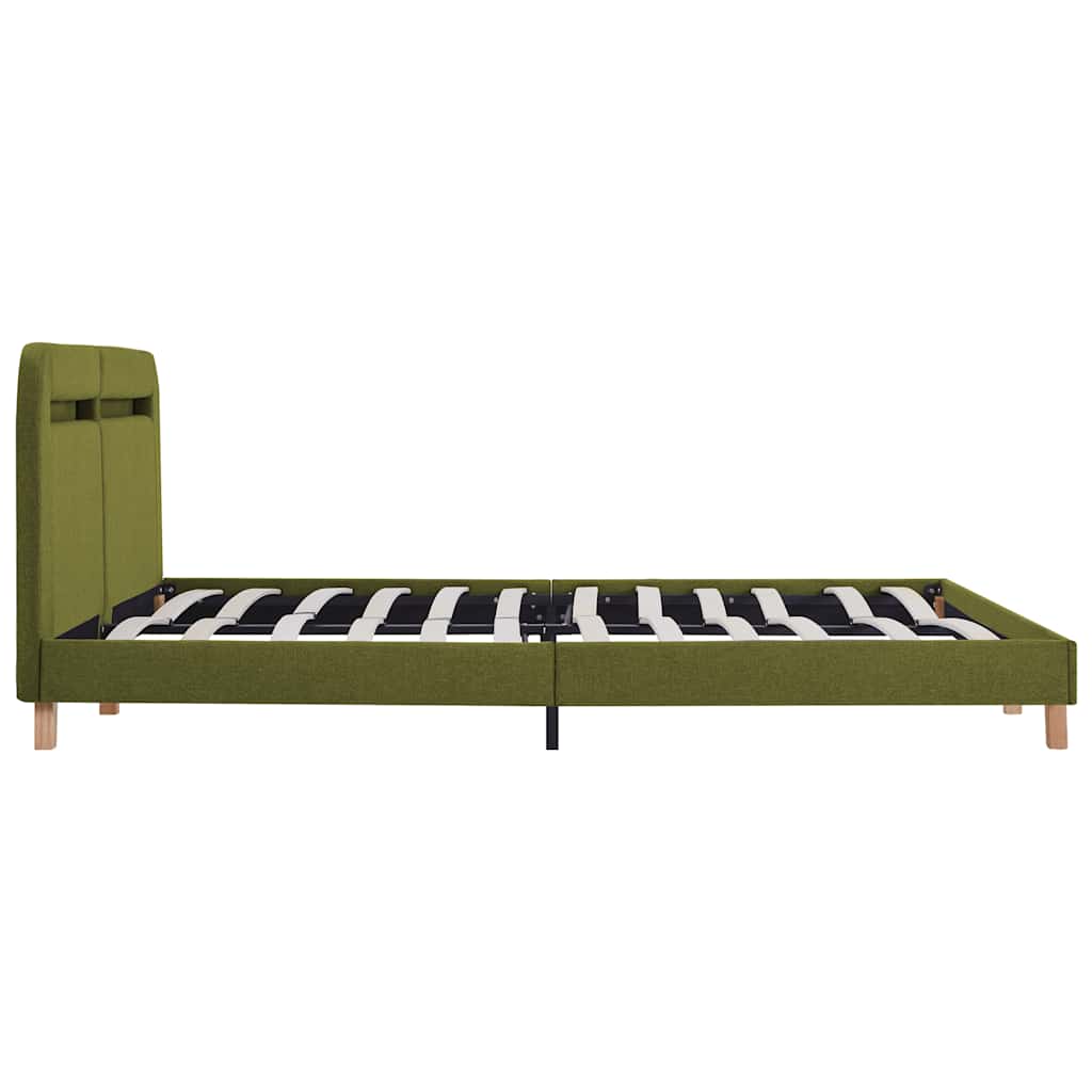 Bed Frame With Led Without Mattress Fabric 150X200 Cm King Size