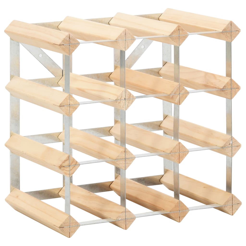 Wine Rack For 12 Bottles Solid Pinewood