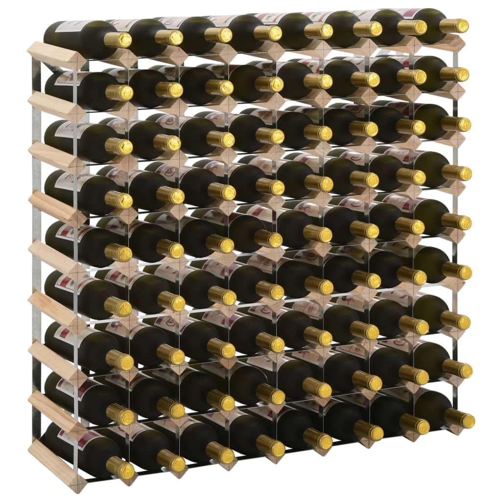 Wine Rack For 12 Bottles Solid Pinewood