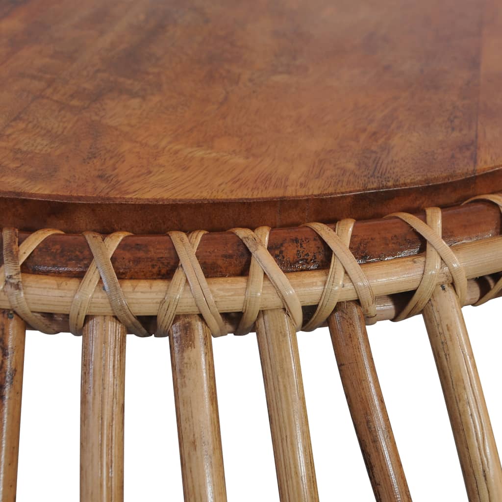 Coffee Tables 2 Pcs Natural Rattan