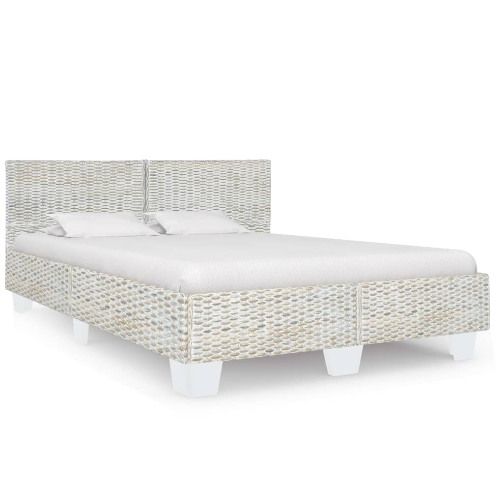 Bed Frame Without Mattress Natural Rattan