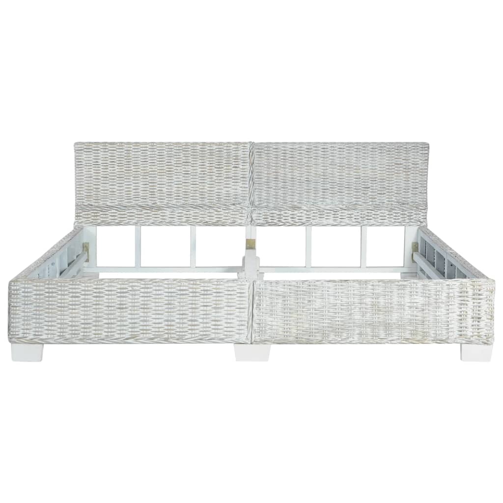 Bed Frame Without Mattress Natural Rattan Super King