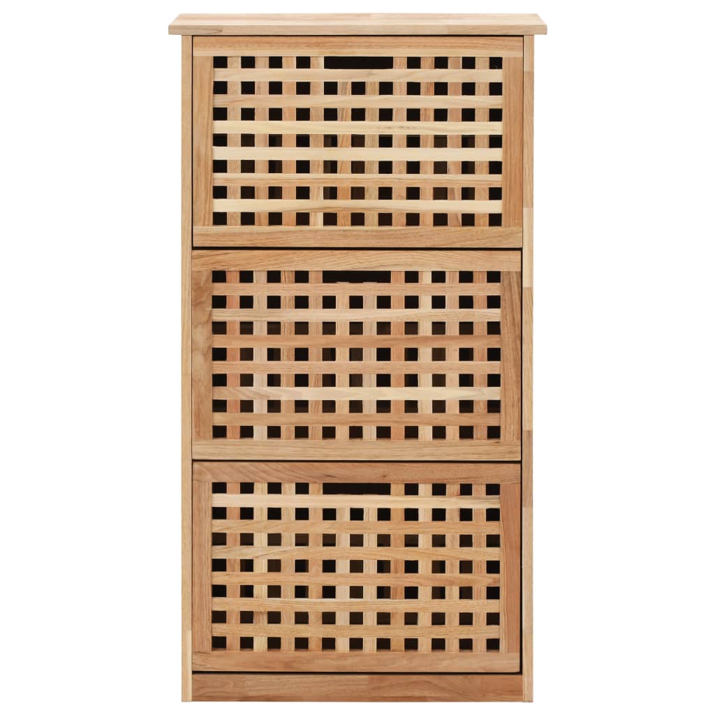 Shoe Storage Cabinet 55X20X Solid Walnut Wood