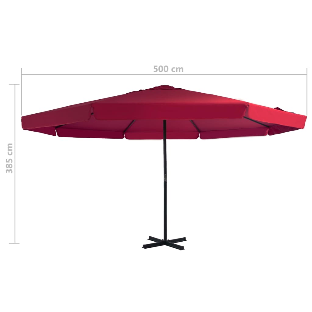 Garden Parasol With Portable Base