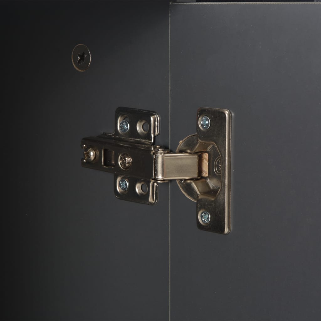 Sideboard High Gloss 71X35X80 Cm Engineered Wood