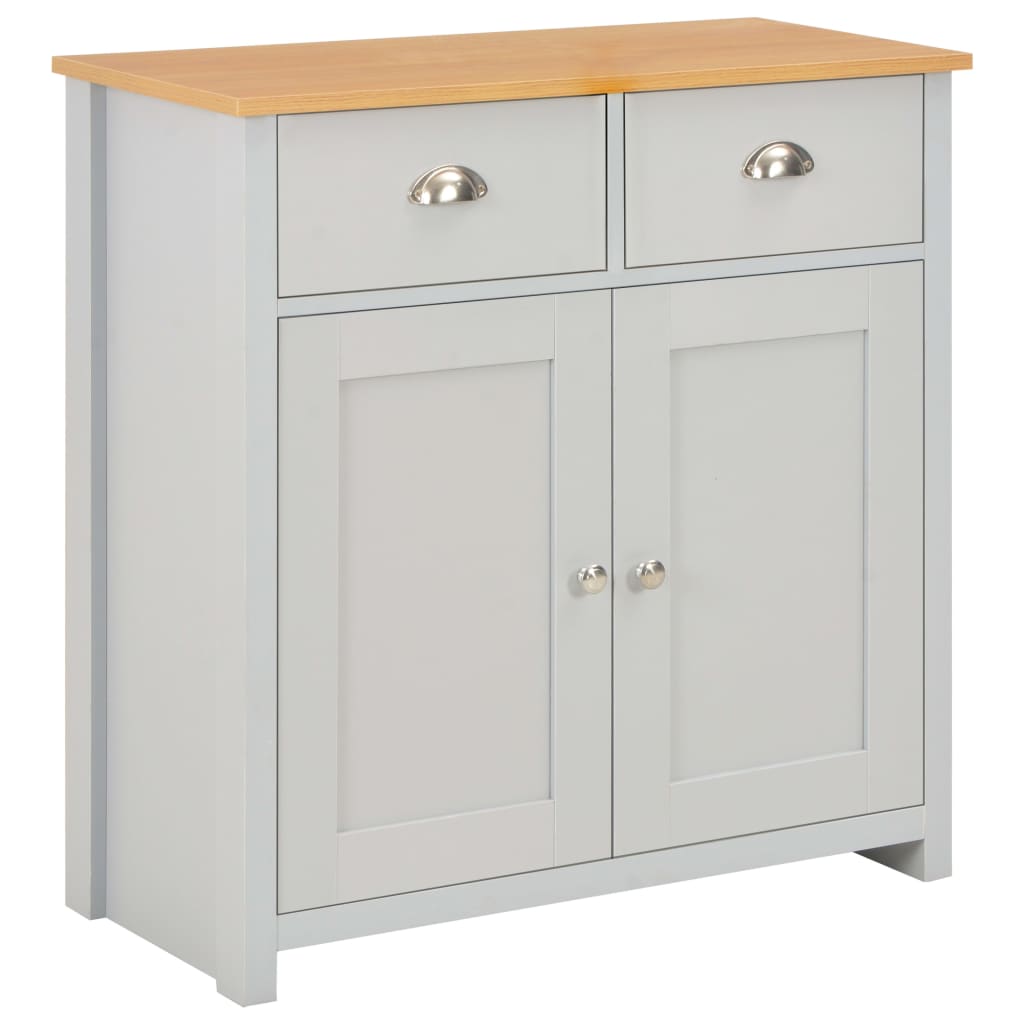 Sideboard Grey 112X35X81 Cm