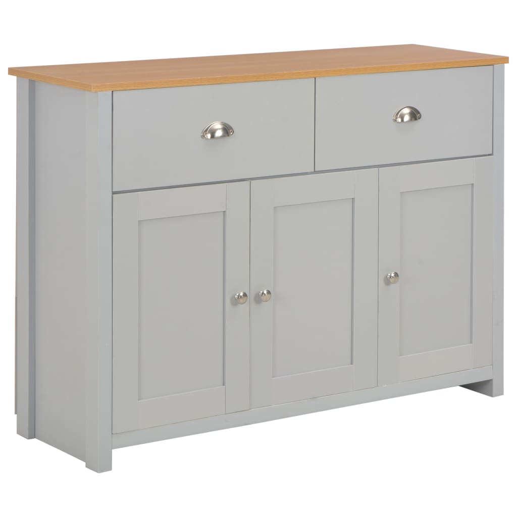 Sideboard Grey 112X35X81 Cm