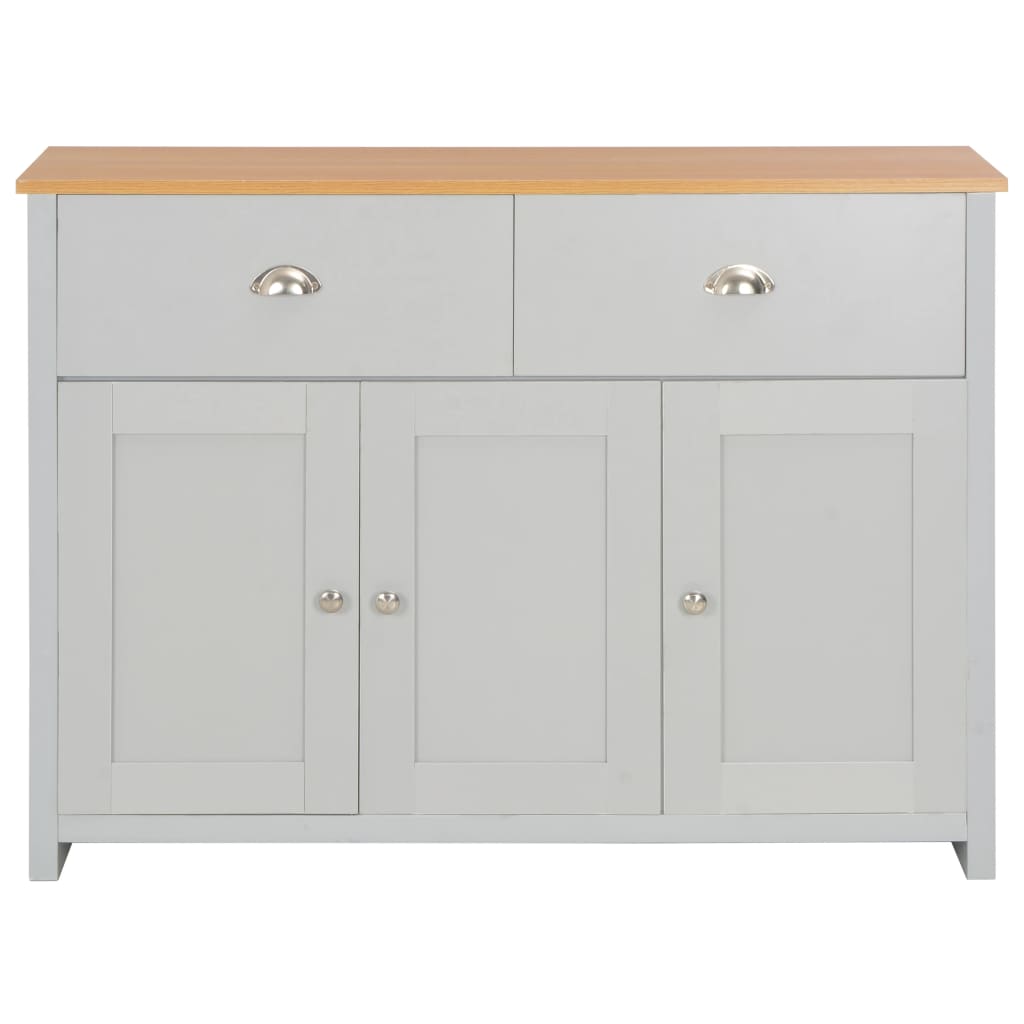 Sideboard Grey 112X35X81 Cm