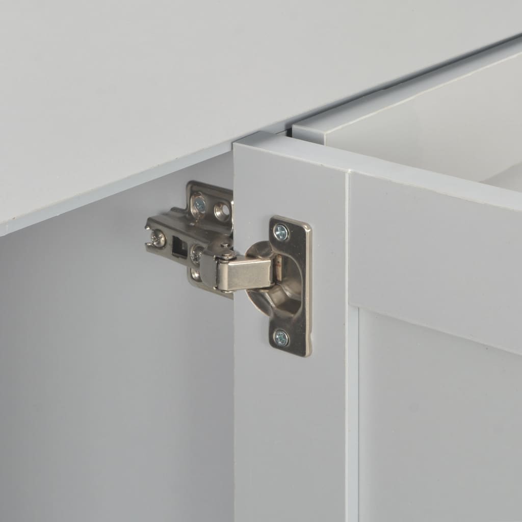 Sideboard Grey 112X35X81 Cm