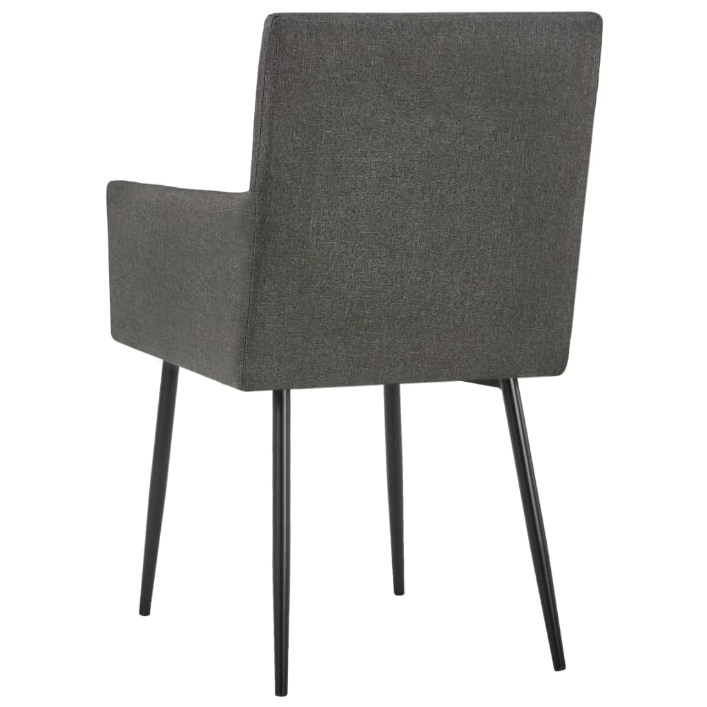 Dining Chairs With Armrests 2 Pcs Fabric