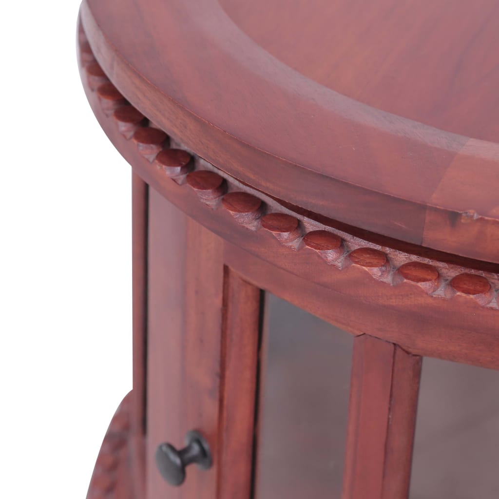 Vitrine Cabinet 50X50X76 Cm Solid Mahogany Wood