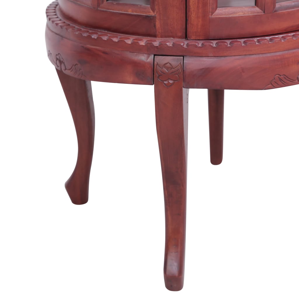 Vitrine Cabinet 50X50X76 Cm Solid Mahogany Wood