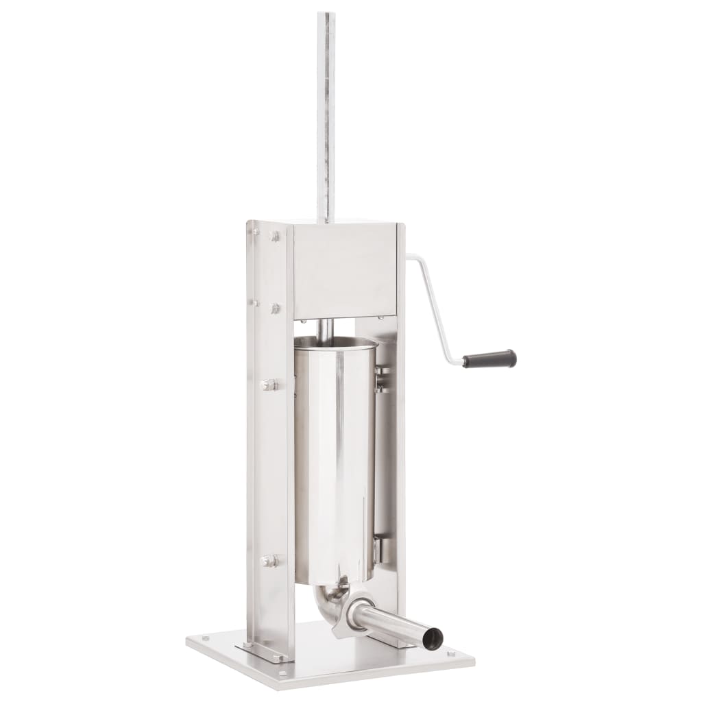 Manual Sausage Stuffer Silver Stainless Steel