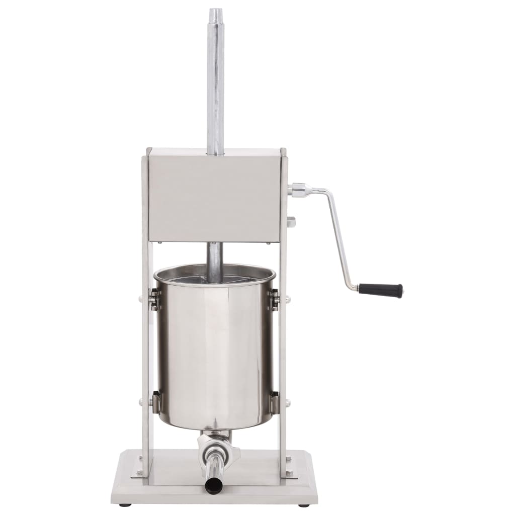Manual Sausage Stuffer Silver Stainless Steel