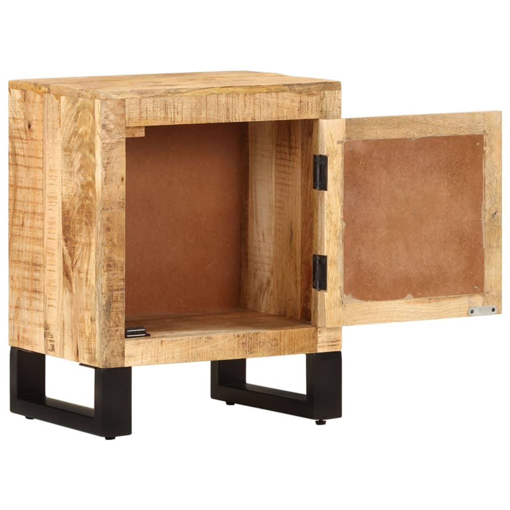 Bedside Cabinet 40X30X50 Cm Solid Mango Wood
