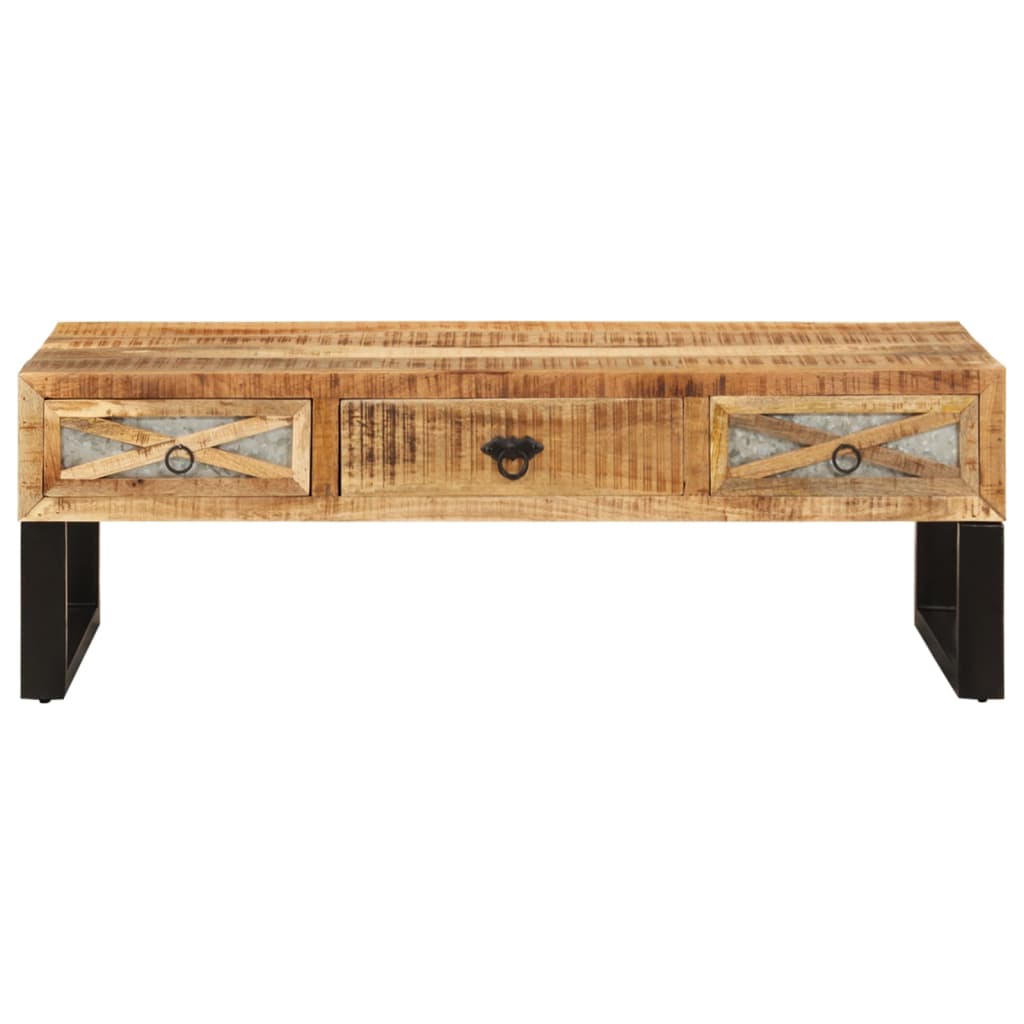 Coffee Table 110X50X38 Cm Solid Mango Wood