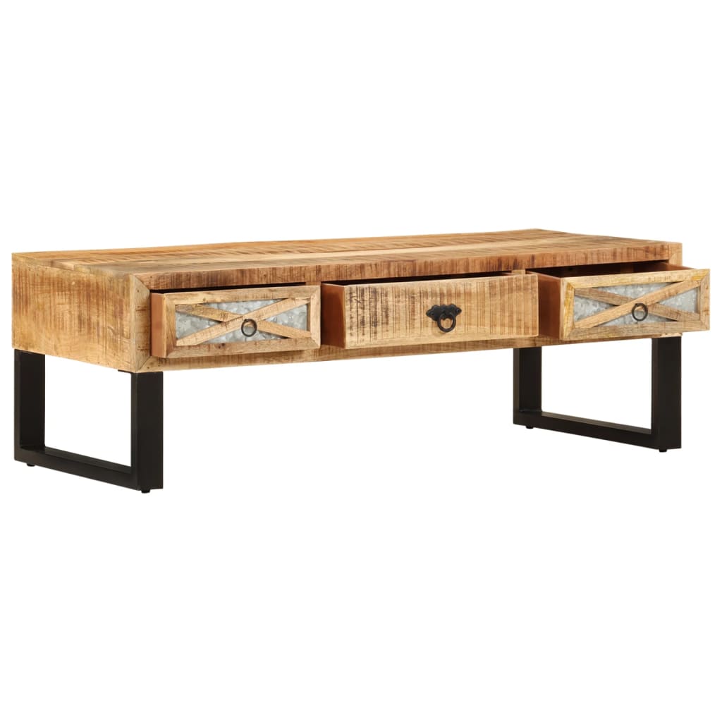 Coffee Table 110X50X38 Cm Solid Mango Wood