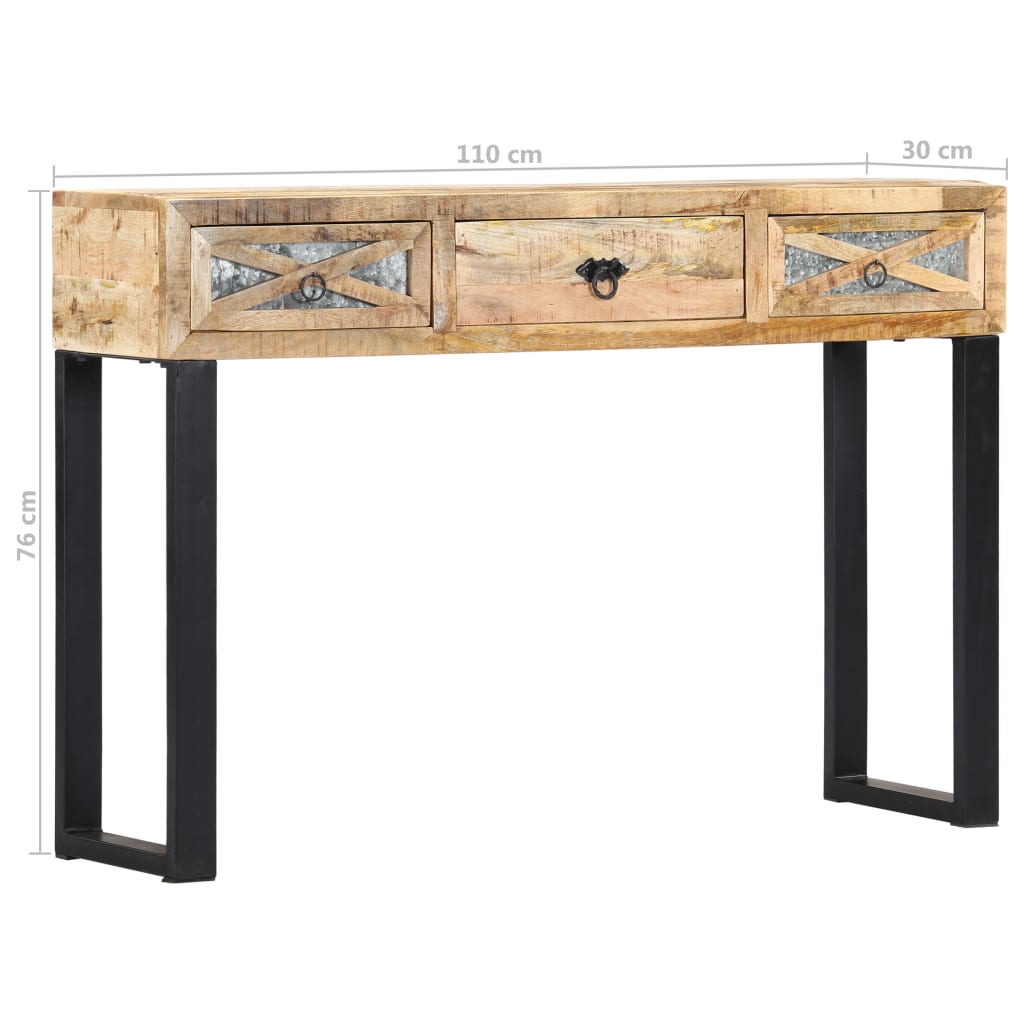 Console Table 110X30X76 Cm Solid Mango Wood