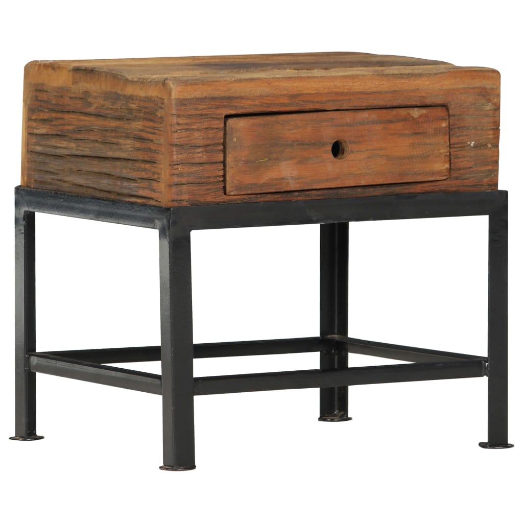 Bedside Cabinet 40X35X40 Cm Solid Reclaimed Wood