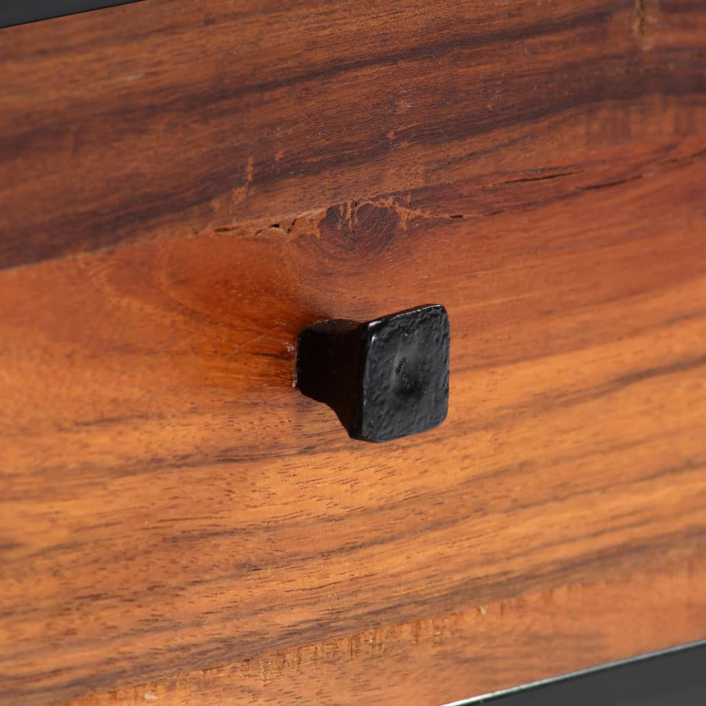 Tv Cabinet 120X30X40 Cm Solid Reclaimed Wood And Steel