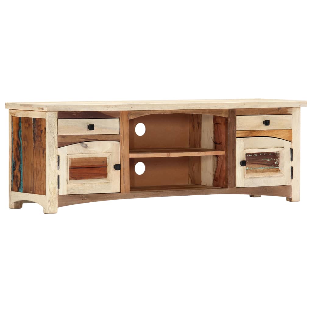 Tv Cabinet 120X30X40 Cm Solid Reclaimed Wood