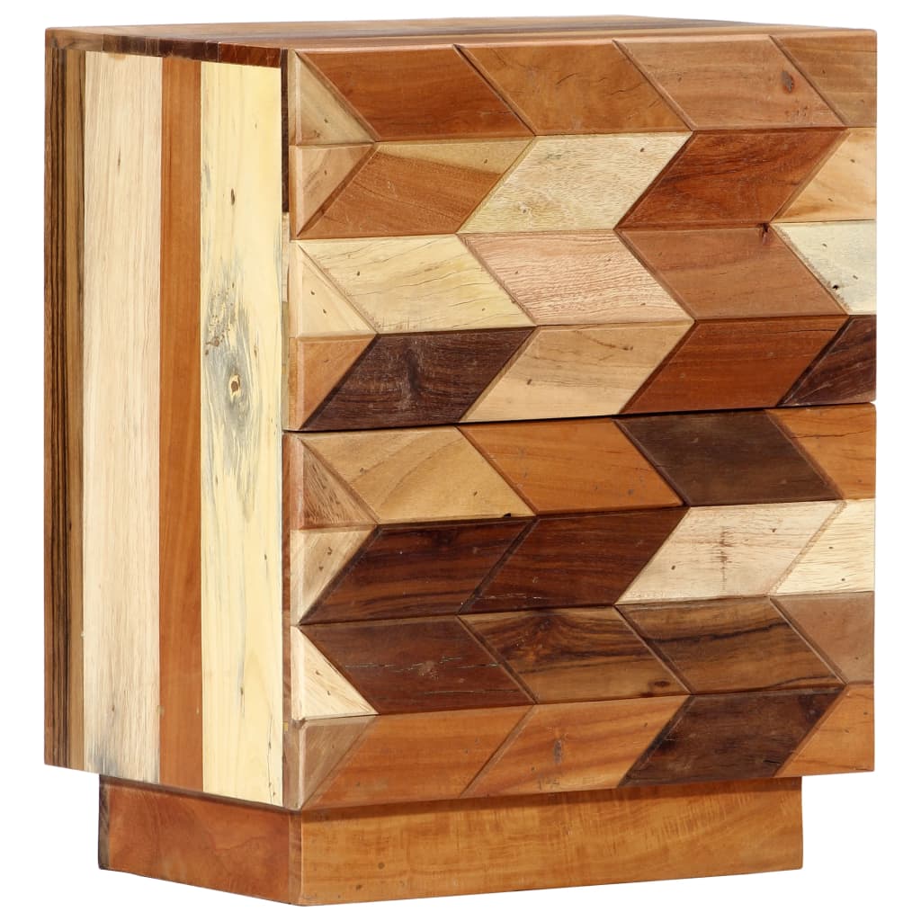 Bedside Cabinet 40X30X50 Cm Solid Reclaimed Wood