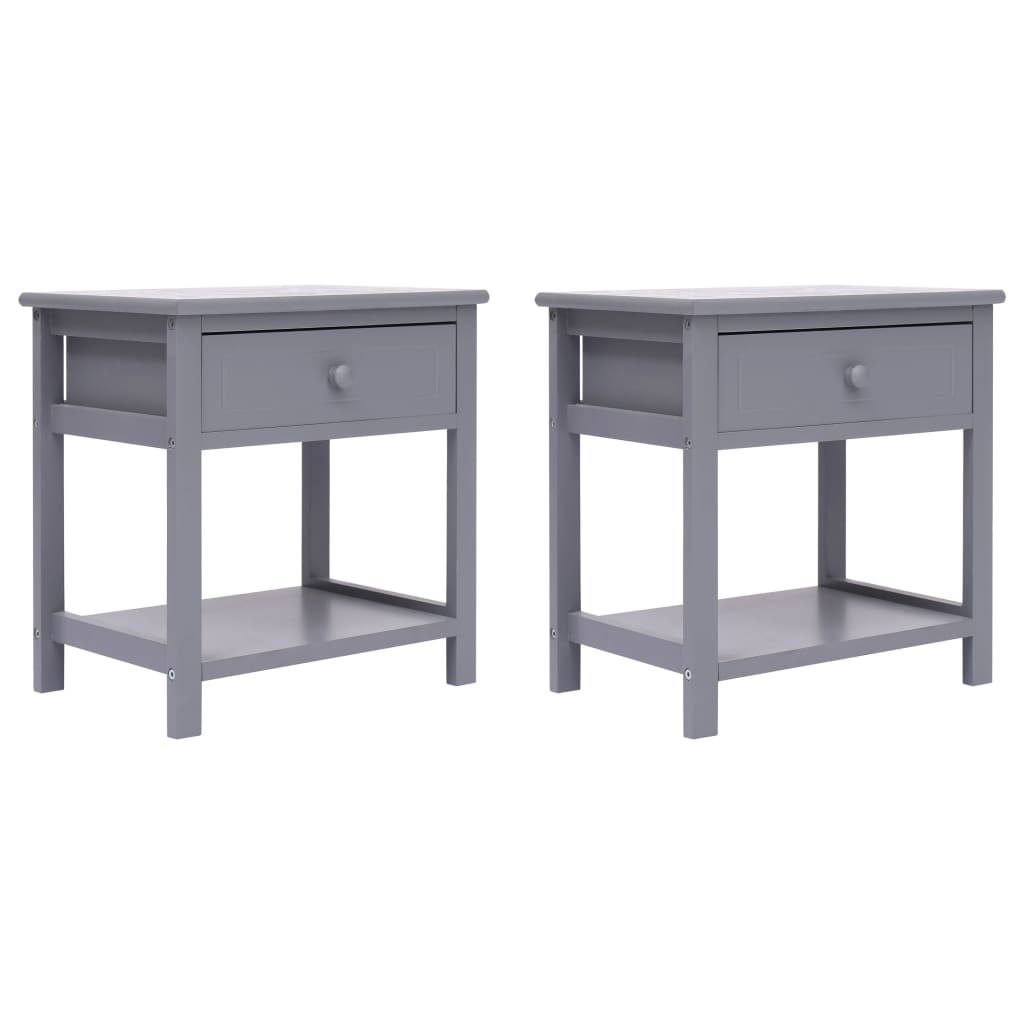 Bedside Cabinets 2 Pcs Wood