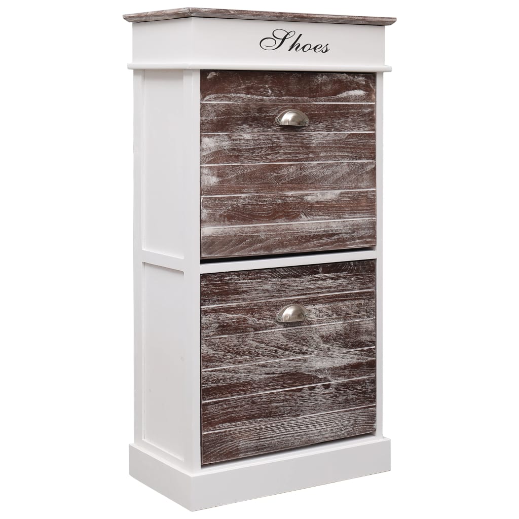 Shoe Cabinet 50X28X98 Cm Paulownia Wood