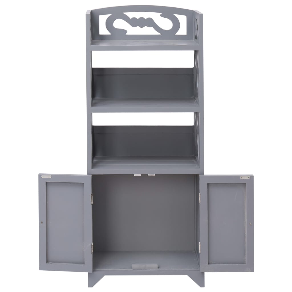 Bathroom Cabinet 46X24X116 Cm Paulownia Wood