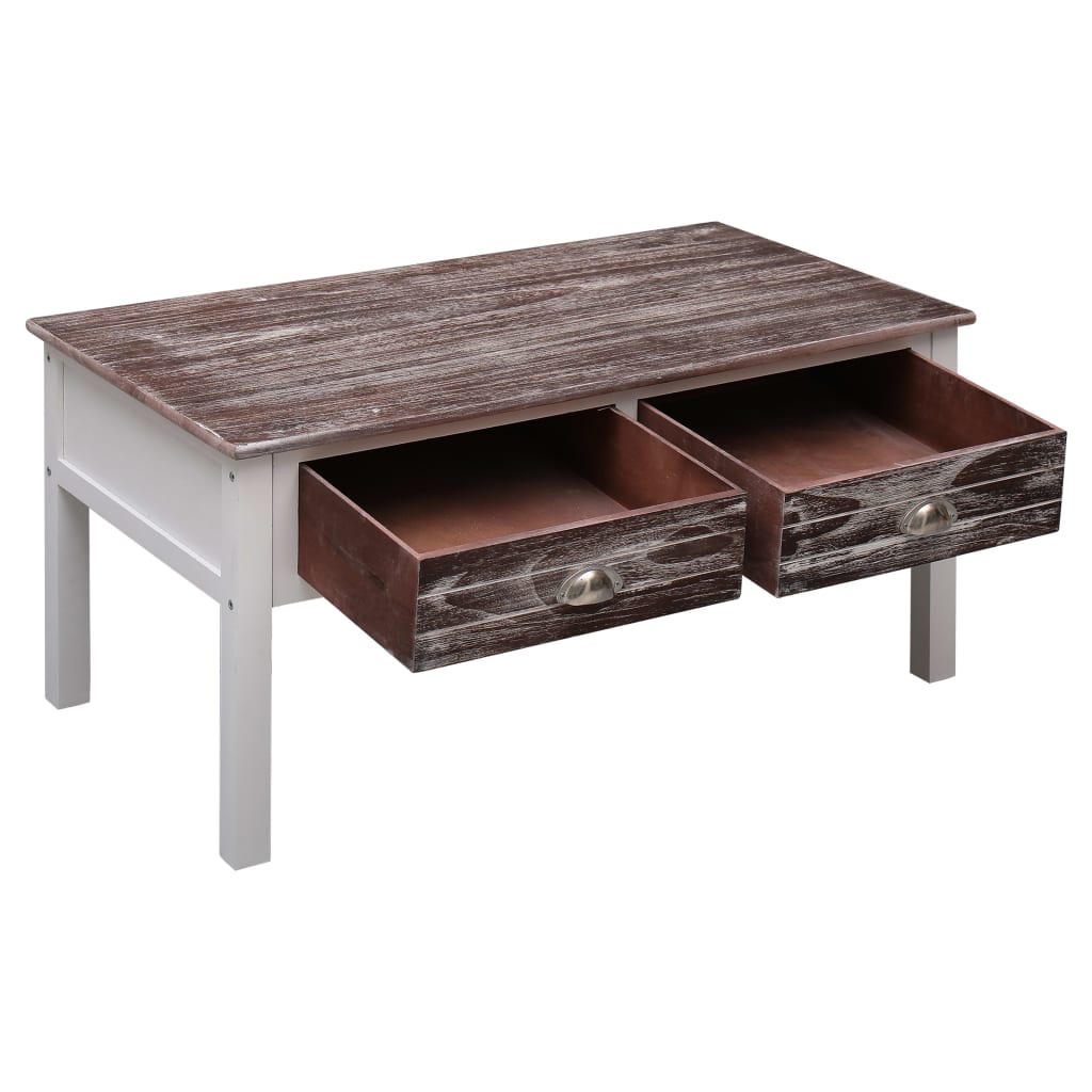 Coffee Table Brown 100X50X45 Cm Wood