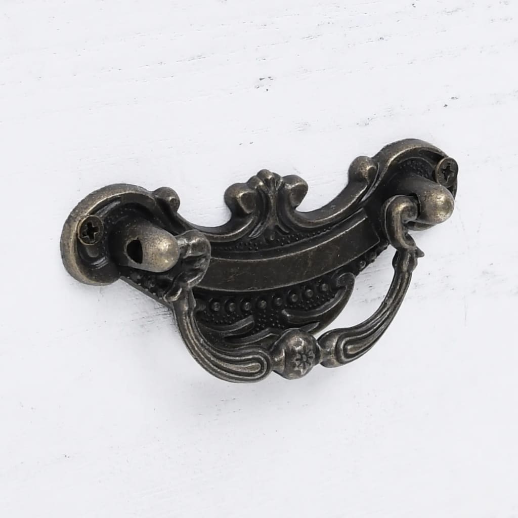 Drawer Cabinet White 60X30X75 Cm Wood