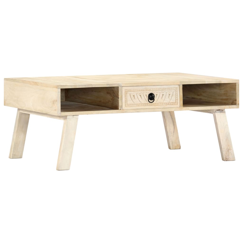 Coffee Table 100X60X40 Cm Solid Mango Wood