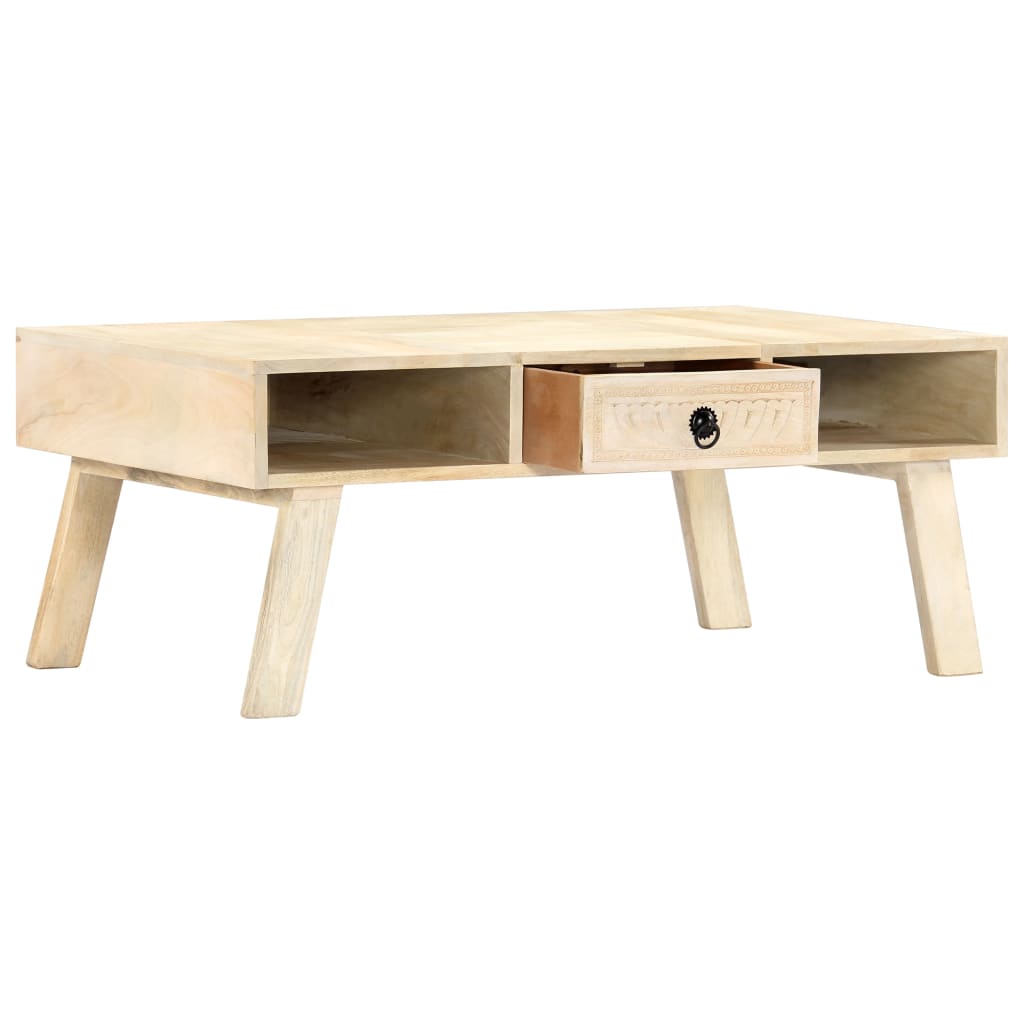 Coffee Table 100X60X40 Cm Solid Mango Wood