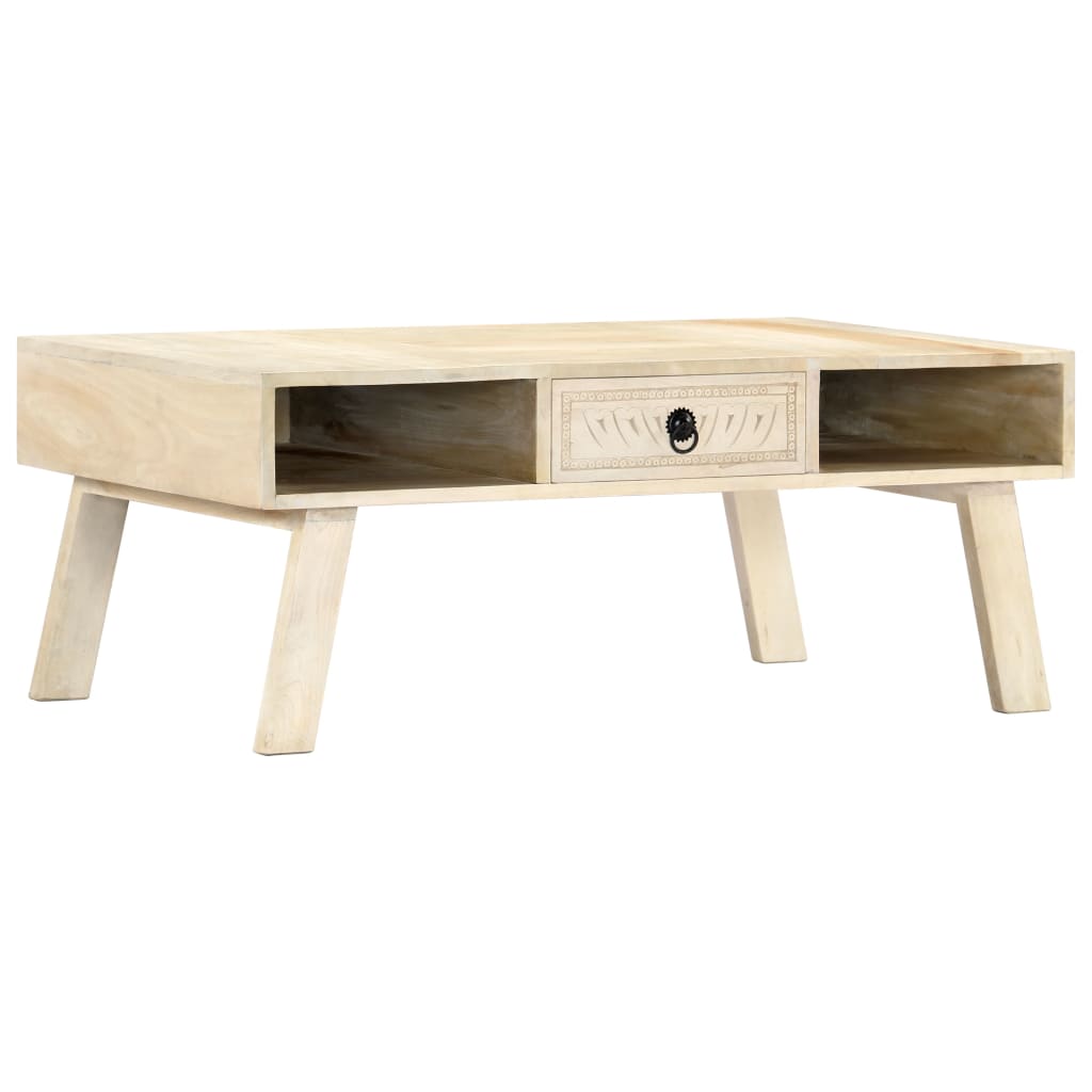 Coffee Table 100X60X40 Cm Solid Mango Wood