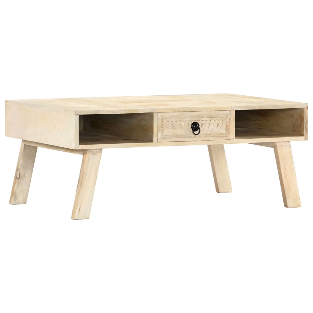 Coffee Table 100X60X40 Cm Solid Mango Wood
