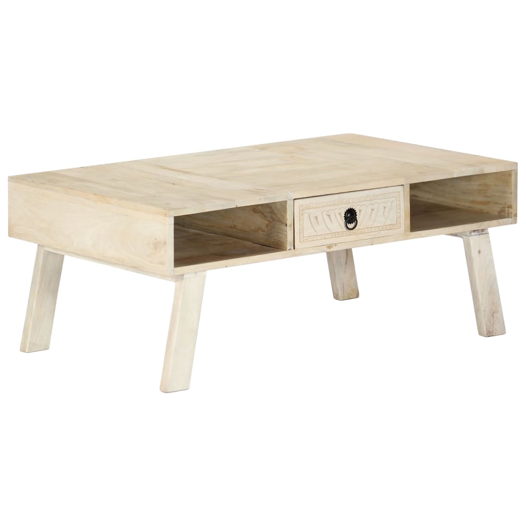 Coffee Table 100X60X40 Cm Solid Mango Wood