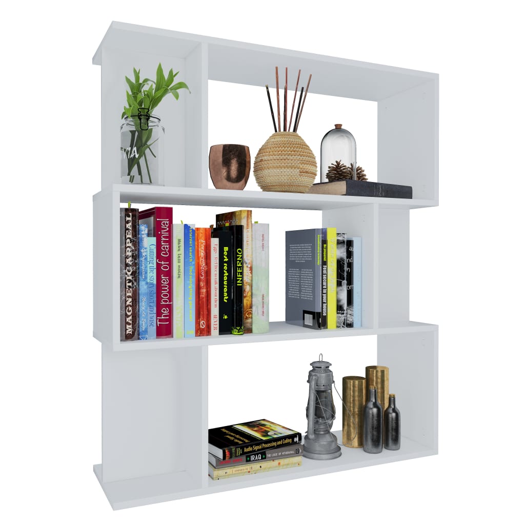 Book Cabinet/Room Divider 80X24X96 Cm Engineered Wood