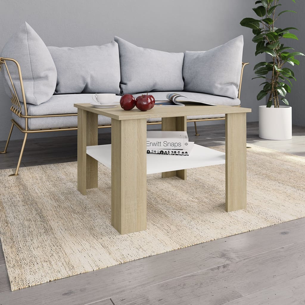 Coffee Table 60X60X42 Cm Engineered Wood