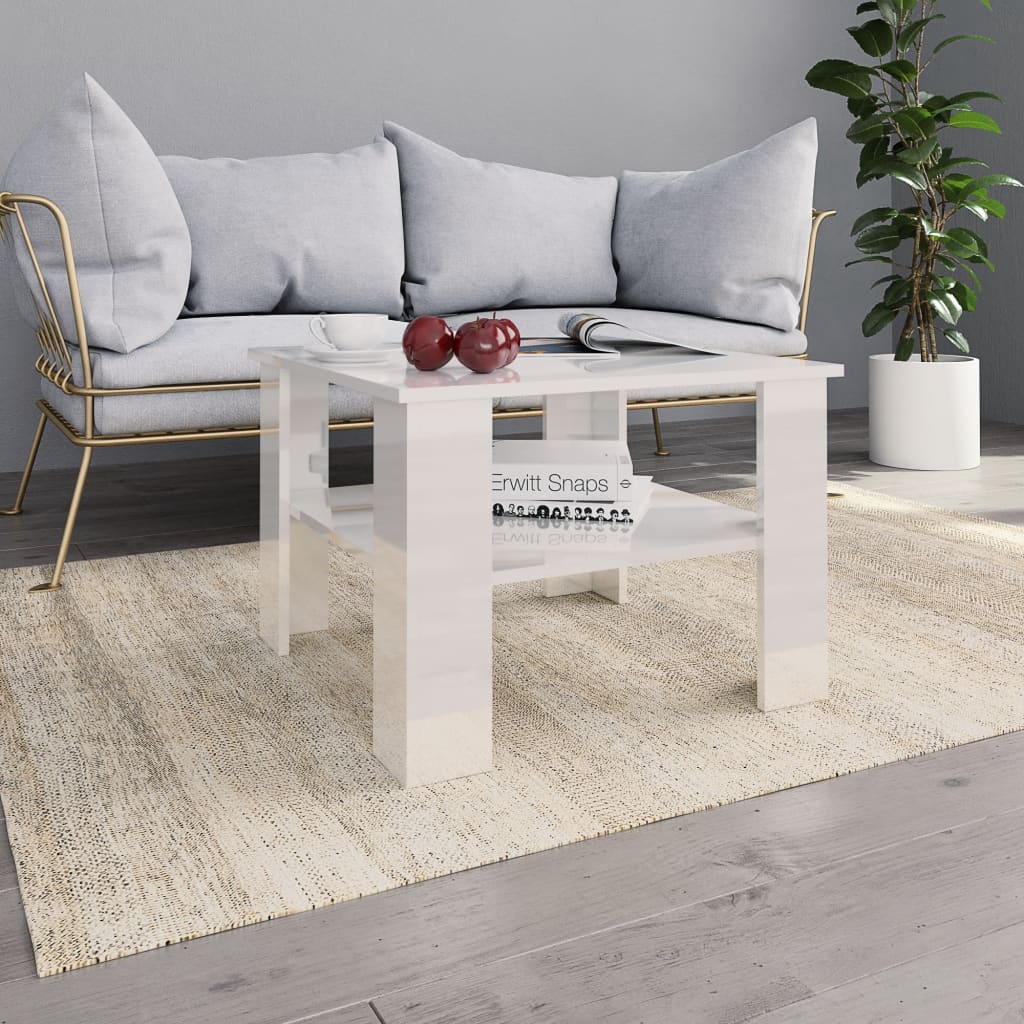 Coffee Table 60X60X42 Cm Engineered Wood