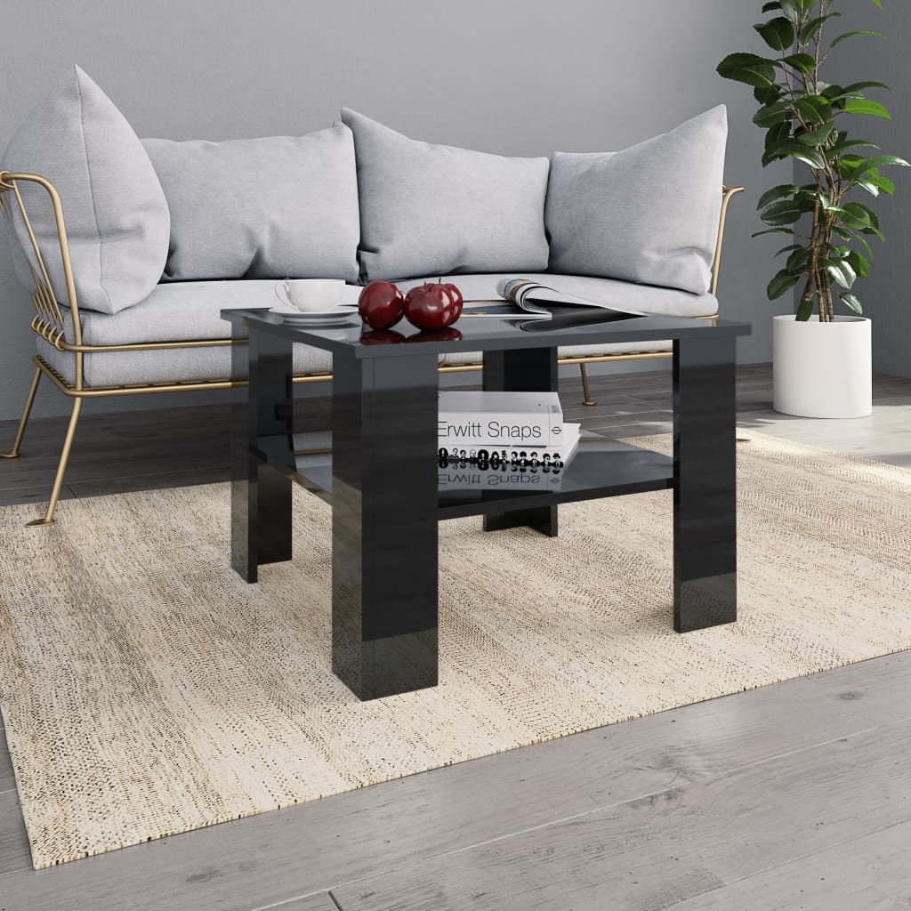 Coffee Table 60X60X42 Cm Engineered Wood