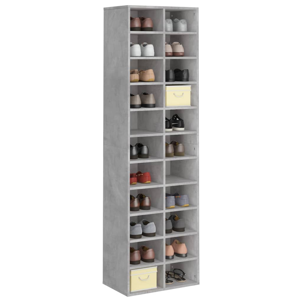 Shoe Cabinet 54X34X183 Cm Engineered Wood
