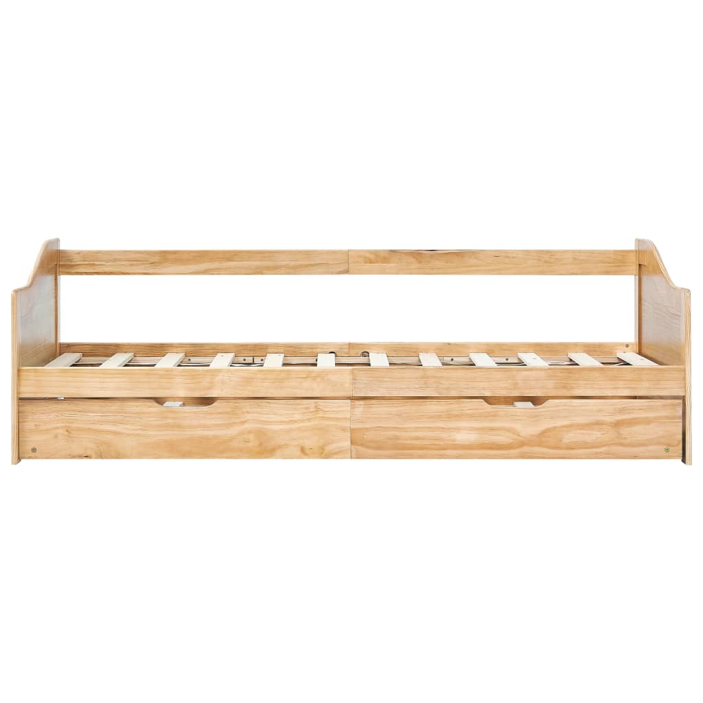Pull-Out Sofa Bed Frame Without Mattress Pinewood 90X200 Cm