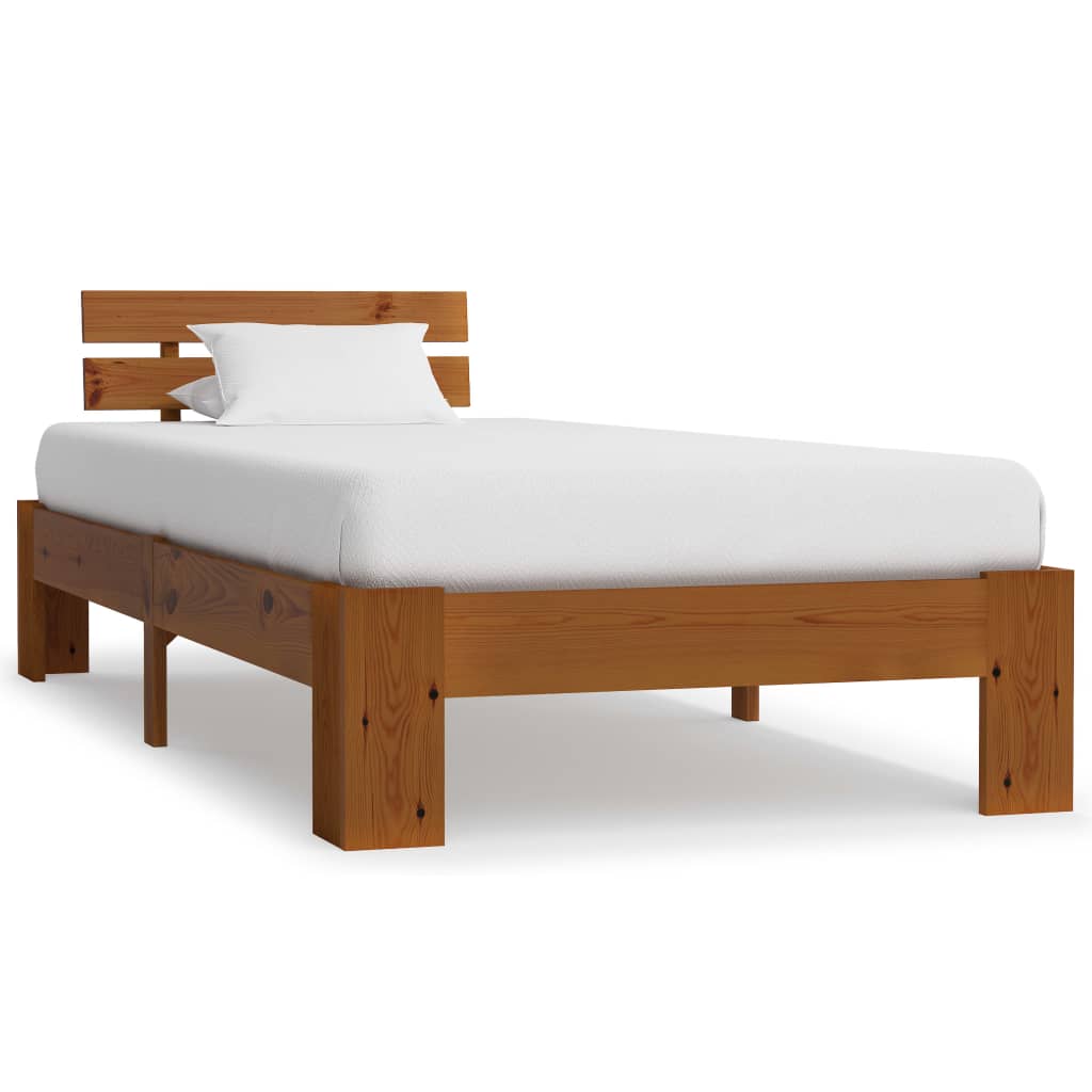 Bed Frame Without Mattress Solid Pine Wood