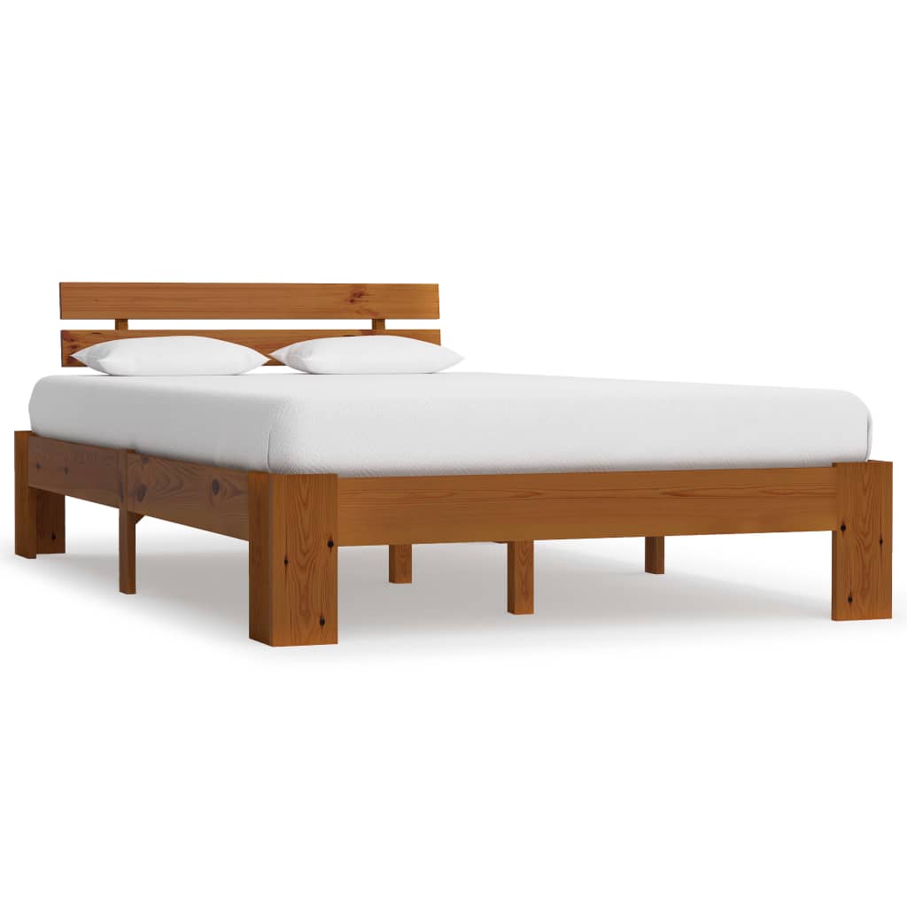 Bed Frame Without Mattress Solid Pine Wood